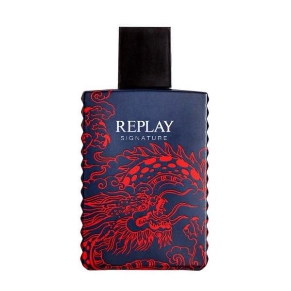 Replay Signature Red Dragon For Man Edt 100ml Blå