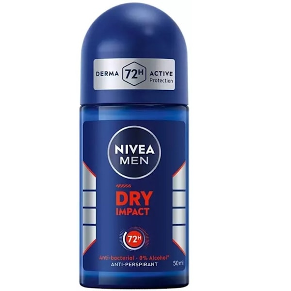 Nivea Men Dry Impact Roll On 50ml Blå