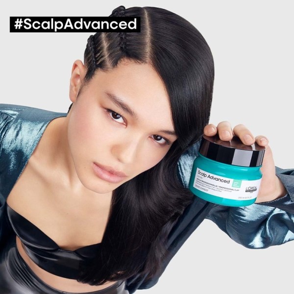 L'Oreal Professionnel Serie Expert Scalp Advanced Anti-Oiliness 2-in-1 Deep Purifier Clay Mask 250ml Blue