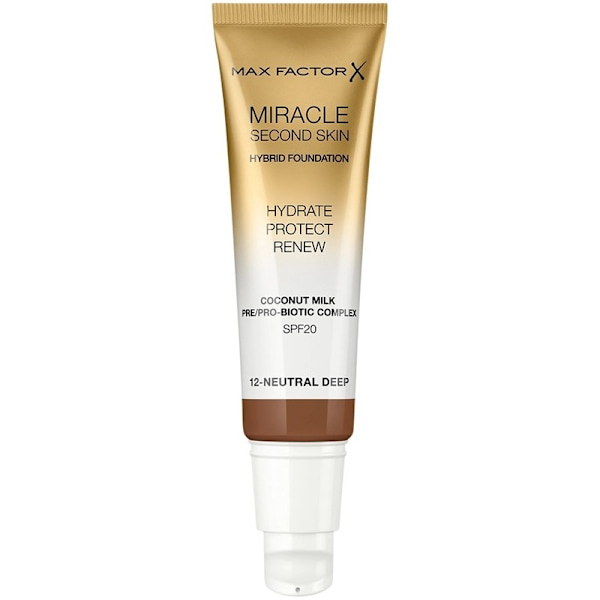 Max Factor Miracle Second Skin Foundation 12 Neutral Deep Beige