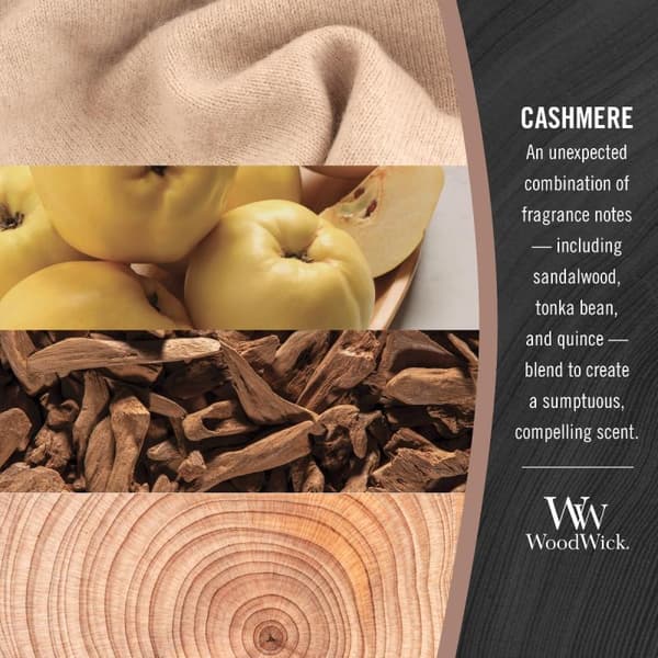 WoodWick Medium - Cashmere Transparent