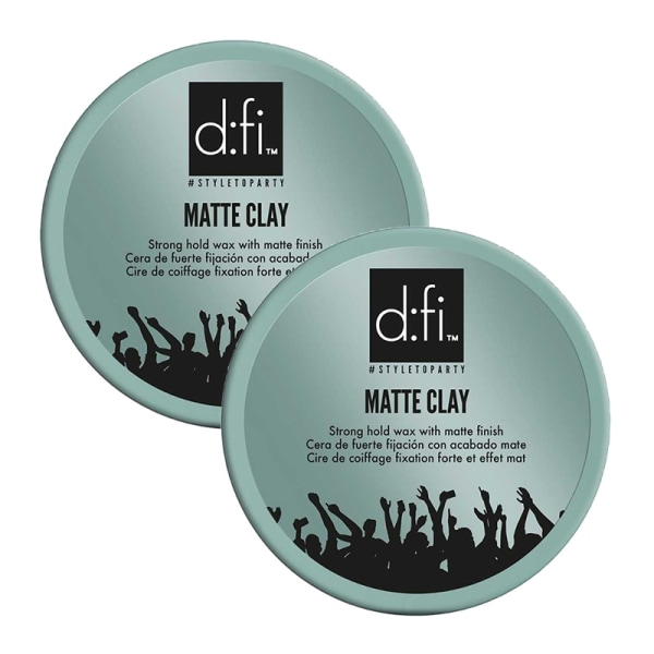 2-pack D:fi Matte Clay 150g grå