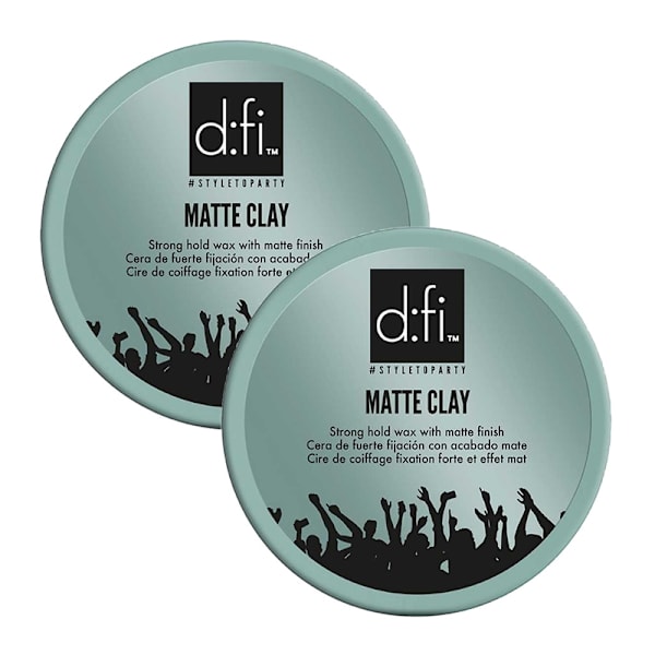 2-pack D:fi Matte Clay 150g Grey