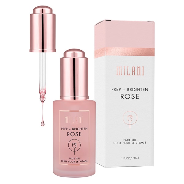 Milani Face Oil - Prep + Brighten Rose Transparent