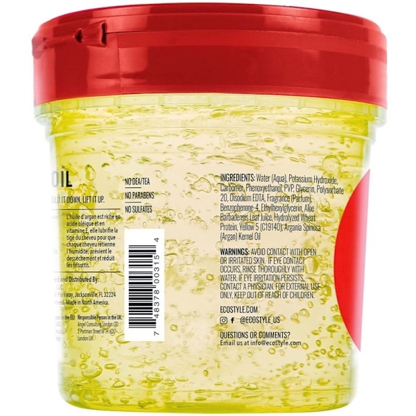 Eco Style Moroccan Argan Oil Styling Gel 236ml Gul