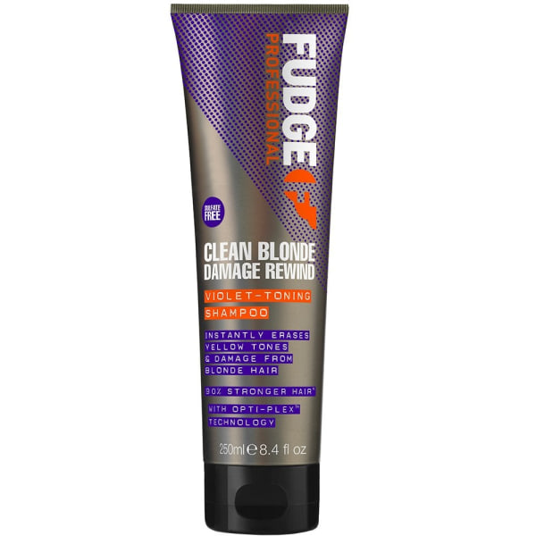 Fudge Clean Blonde Damage Rewind Violet Shampoo 250ml Transparent