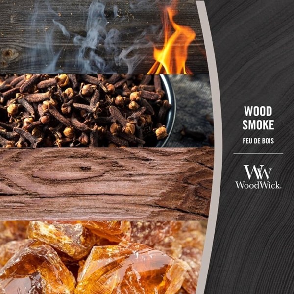 WoodWick Large - Wood Smoke Transparent