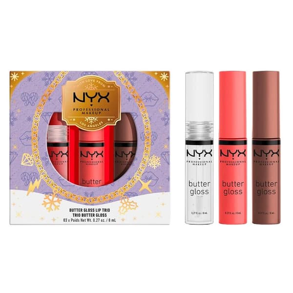 NYX PROF. MAKEUP Butter Gloss Trio Multicolor