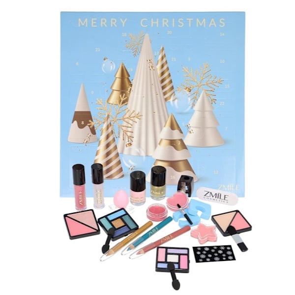 Zmile Cosmetics Beauty Advent Calendar Square '3D Christmas Trees' multifärg
