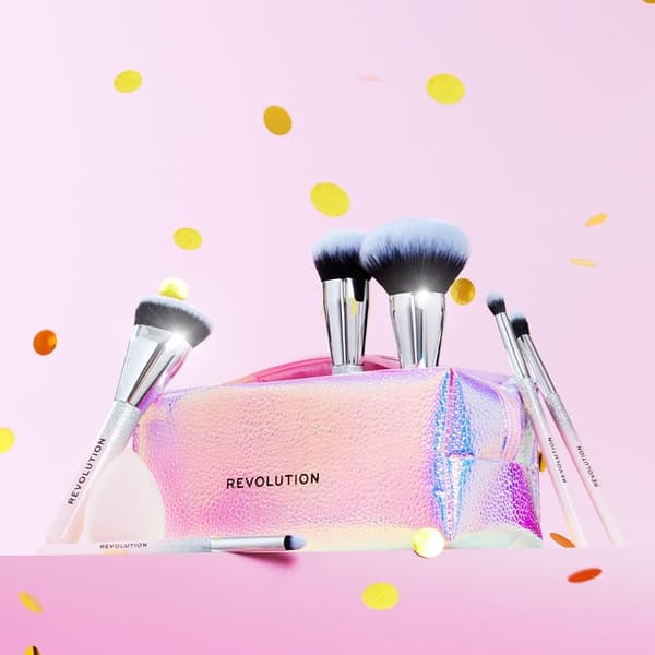 Makeup Revolution Glam Up Brush Gift Set Rosa