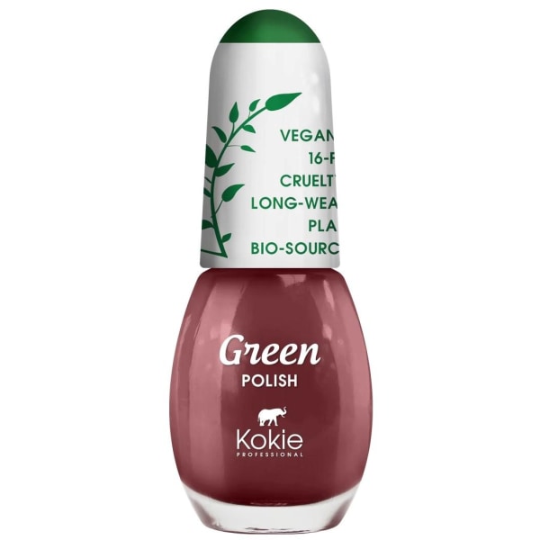 Kokie Green Nail Polish - Wild Rose Transparent