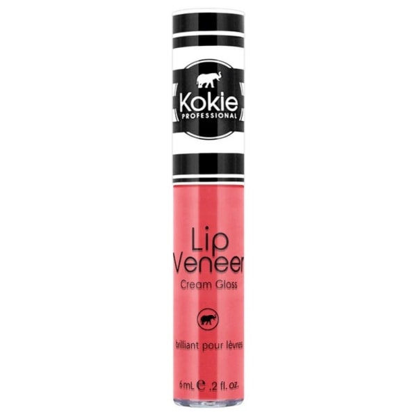 Kokie Lip Veneer Cream Lip Gloss - Tickled Pink Rosa