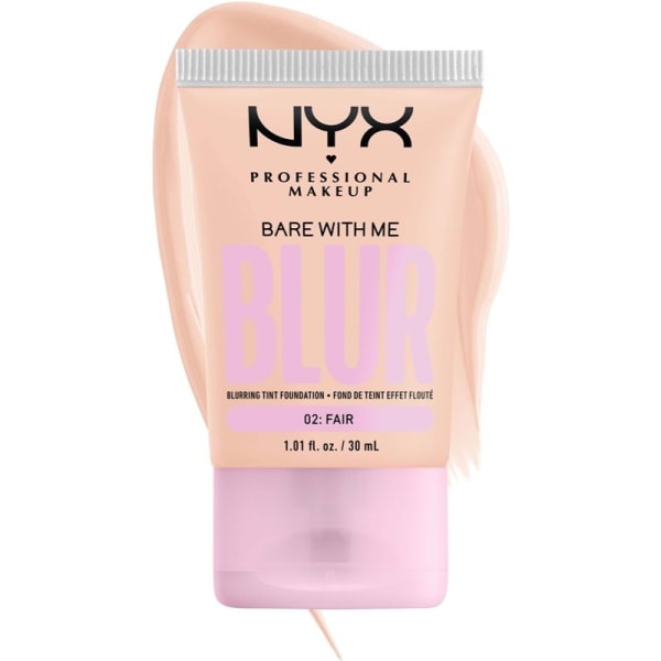 NYX PROF. MAKEUP Bare With Me Blur Tint Foundation 30ml - 02 Fai Transparent