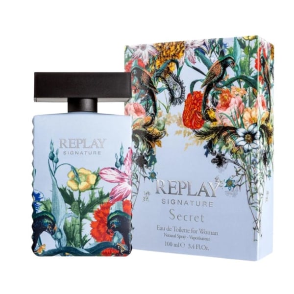 Replay Signature Secret For Woman Edt 100ml Blue