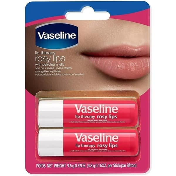 Vaseline Lip Care Rosy Lips 2 x 4.8g Rosa