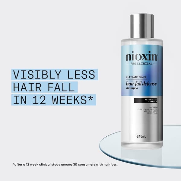 Nioxin Hair Fall Defense Shampoo 240ml White