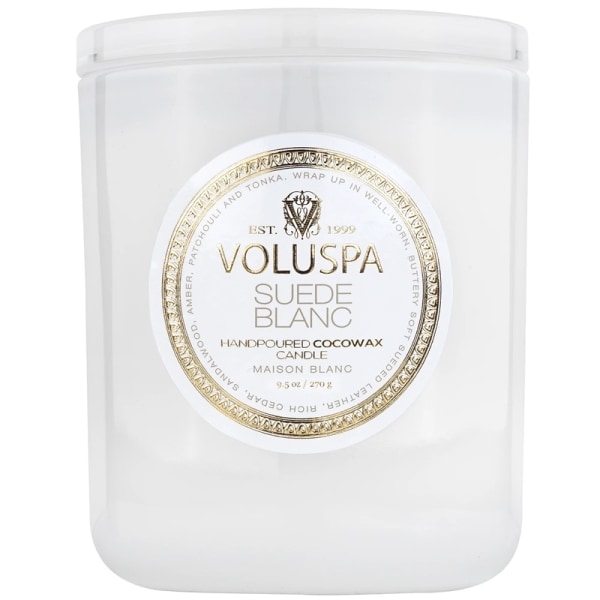 Voluspa Classic Candle Suede Blanc 269g White