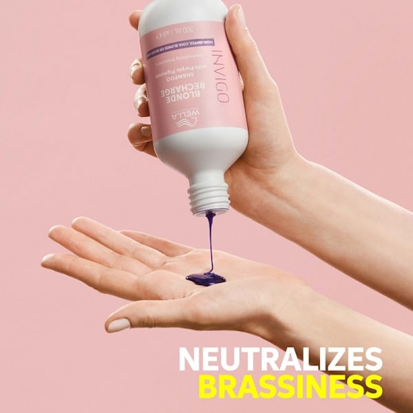 Wella Professionals Invigo Blonde Recharge Cool Blonde Shampoo 300ml Pink