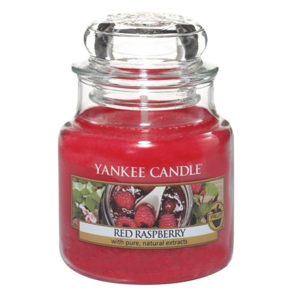Yankee Candle Classic Small Jar Red Raspberry Candle 104g Röd