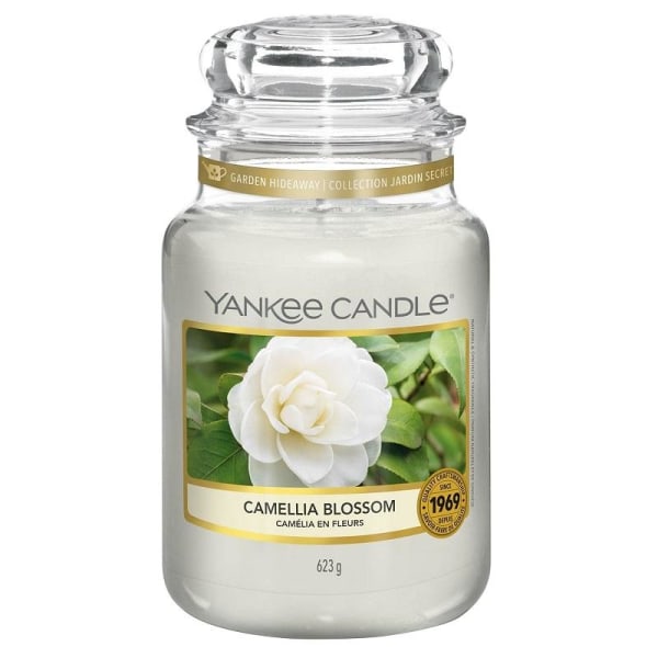 Yankee Candle Classic Large Jar Camellia Blossom 623g Ljusbrun