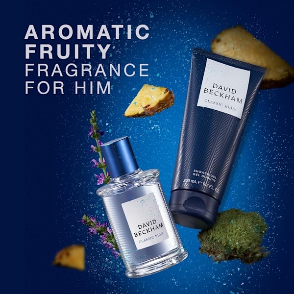 Giftset David Beckham Classic Blue Edt 50ml + Shower Gel 200ml Blå