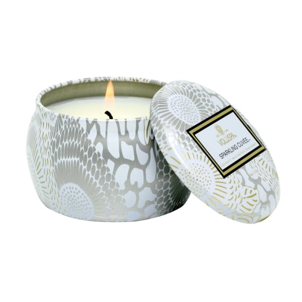 Voluspa Decorative Tin Candle Sparkling Cuvée 113g Silver