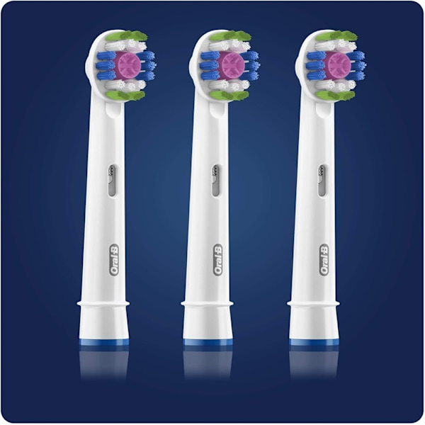 Oral-B 3D White Clean Max Toothbrush Head 3pc Blå