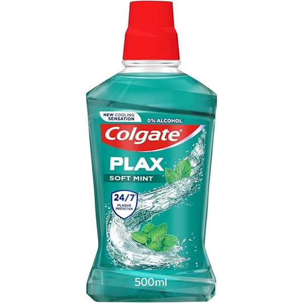 Colgate Plax Mouthwash Soft Mint 500ml Green