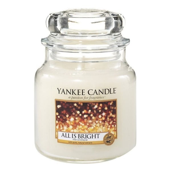 Yankee Candle Classic Medium Jar All is Bright 411g Vit