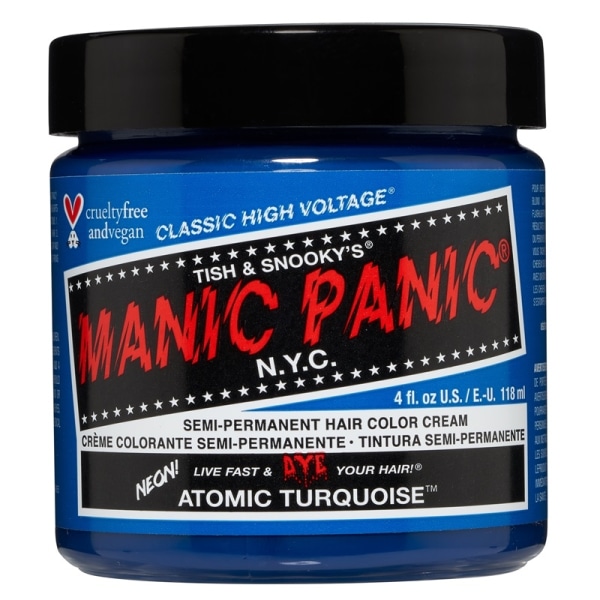 Manic Panic Classic Cream Atomic Turquoise Turquoise