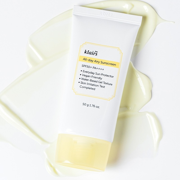 Klairs All-day Airy Sunscreen SPF50 50ml Transparent