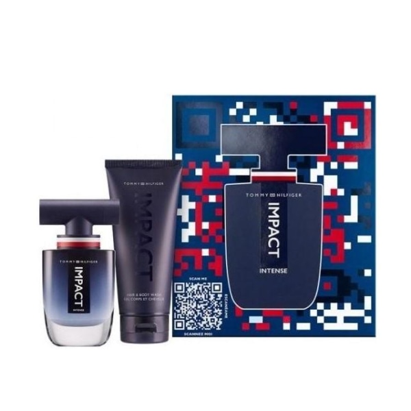 Giftset Tommy Hilfiger Impact Intense Edp 50ml + Hair And Body W Transparent