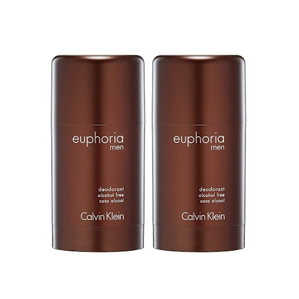 2-pack Calvin Klein Euphoria For Men Deostick 75ml Transparent