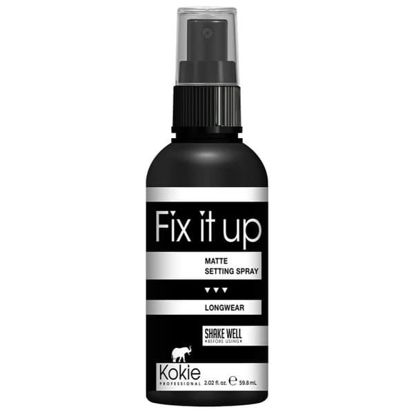 Kokie Fix It Up Matte Setting Spray Svart