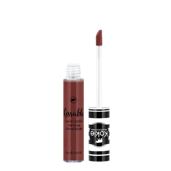 Kokie Kissable Matte Liquid Lipstick - Suede Dark brown