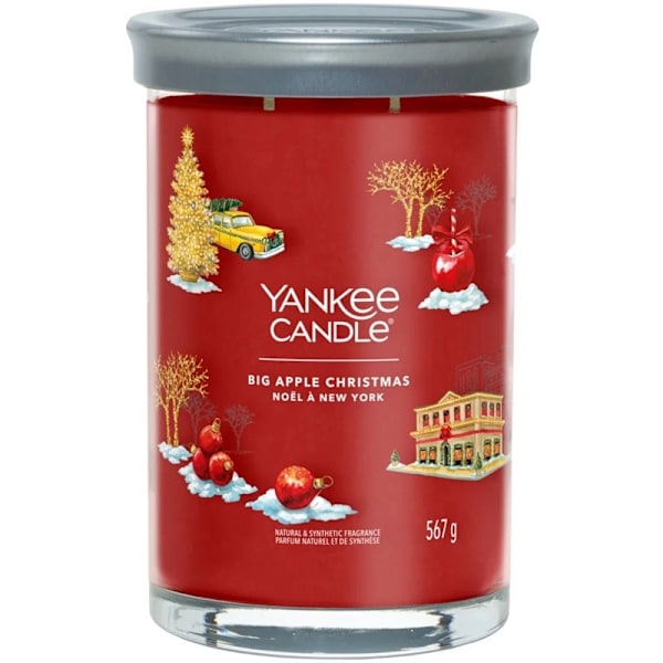 Yankee Candle Signature Large Tumbler Big Apple Christmas 567g Red