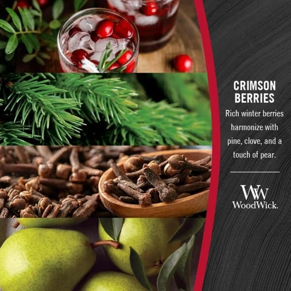 WoodWick Medium - Crimson Berries Transparent
