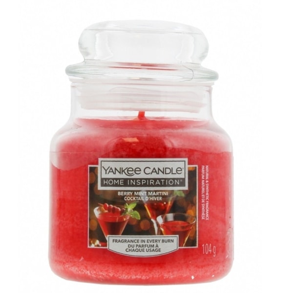 Yankee Candle Home Inspiration Small Berry Mint Martini 104g Red