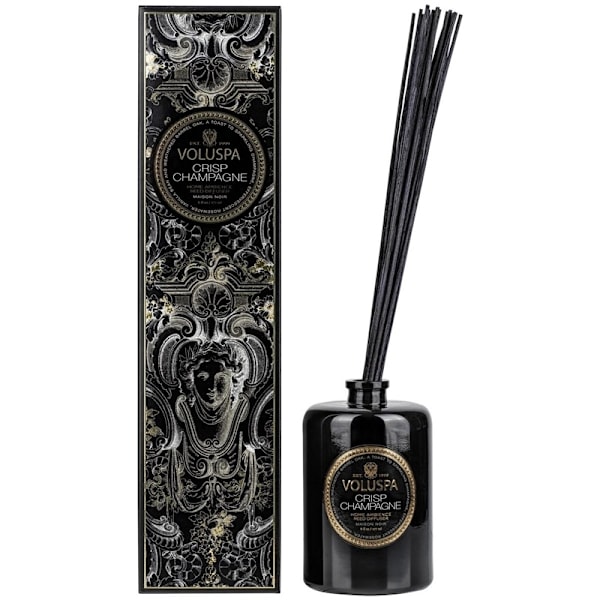 Voluspa Reed Diffuser Crisp Champagne 177ml Black