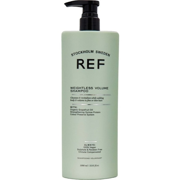 REF Weightless Volume Shampoo 1000ml Grön