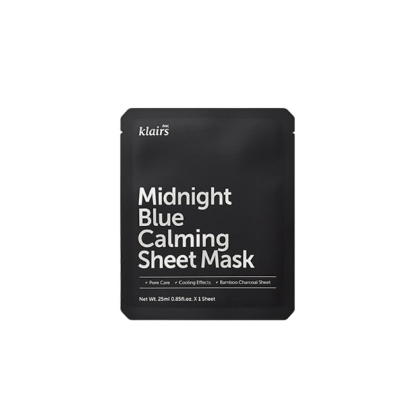 Klairs Midnight Blue Calming Sheet Mask 25ml Transparent