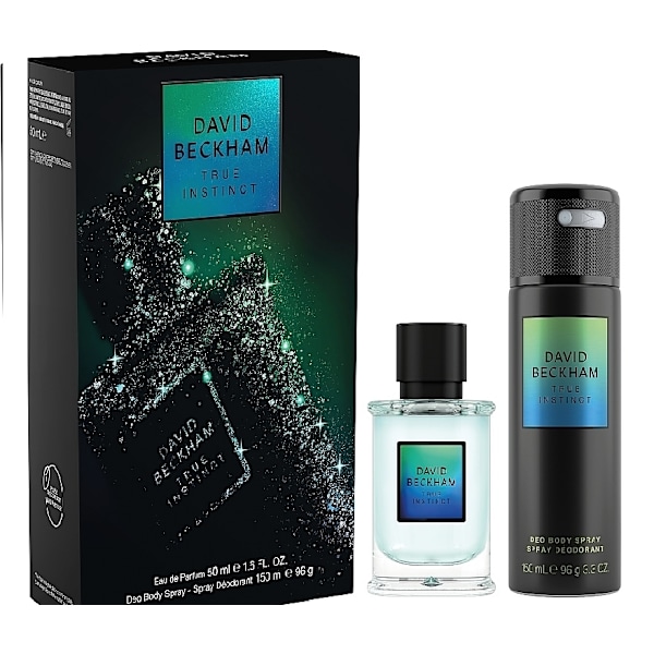 Giftset David Beckham True Instinct Edp 50ml + Deo Spray 150ml Silver