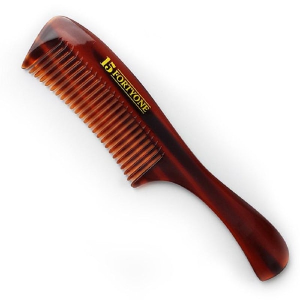 1541 London Rounded Pocket Beard Comb Transparent