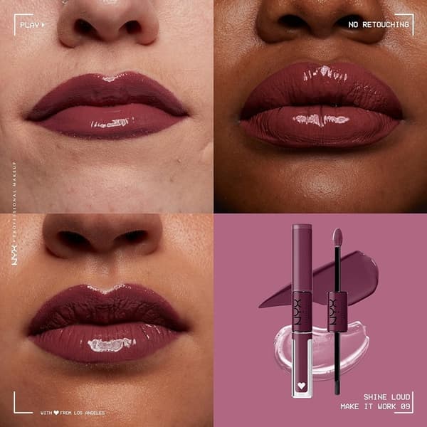NYX PROF. MAKEUP Shine Loud Pro Pigment Lip Shine - Make It Work Rosa