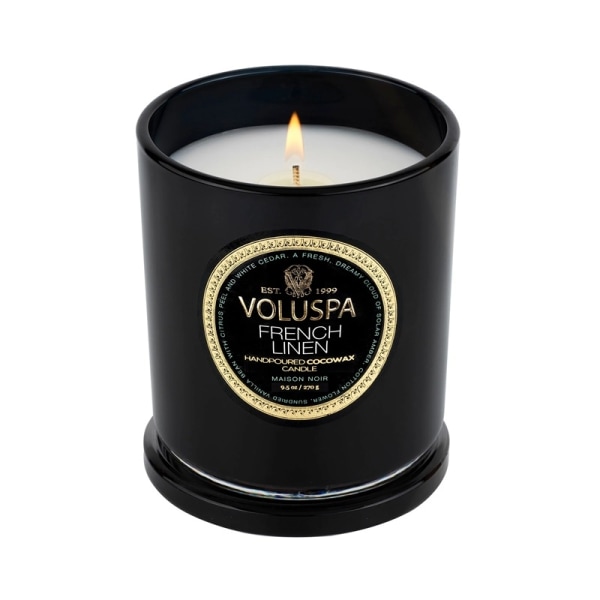 Voluspa Classic Candle French Linen 269g Black