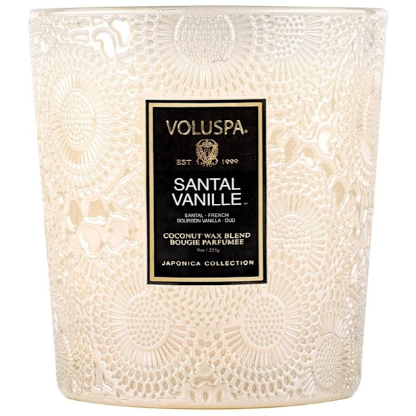 Voluspa Classic Boxed Candle Santal Vanille 255g Warm white