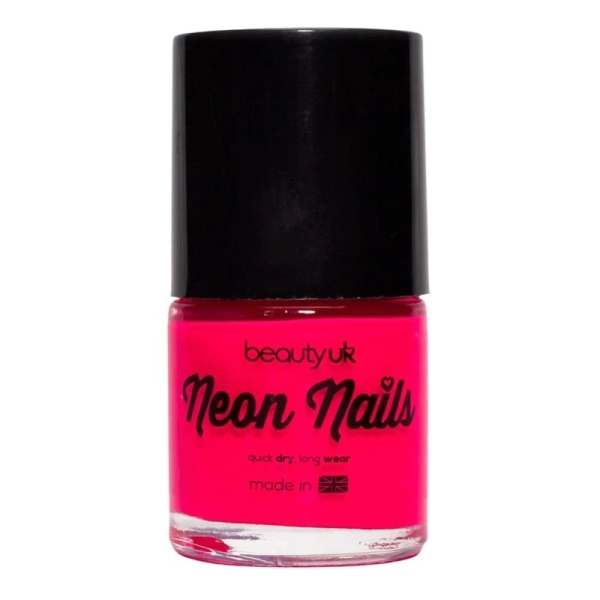 Beauty UK Neon Nail Polish - Magenta Transparent