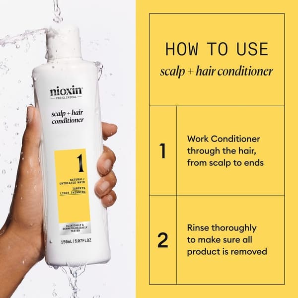 Nioxin System 1 Conditioner for Thinning Hair 300ml White