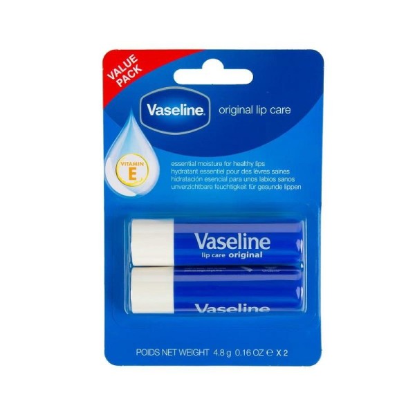 Vaseline Lip Care Original 2 x 4.8g Transparent