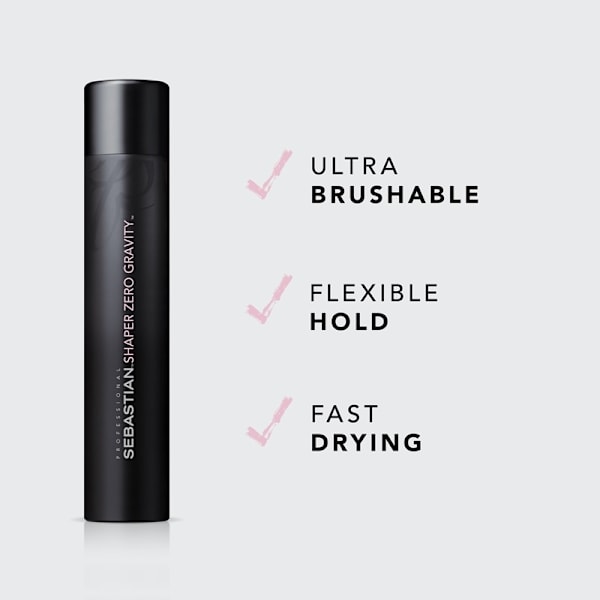 Sebastian Professional Shaper Zero Gravity Hairspray 300ml Svart